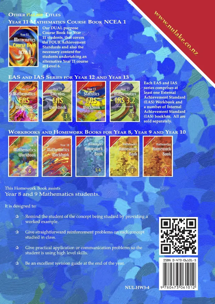 Mathematics Homework Book Level 3/4